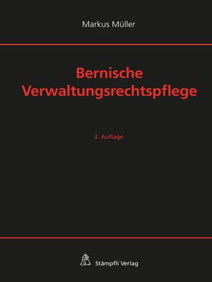 cover image of Bernische Verwaltungsrechtspflege